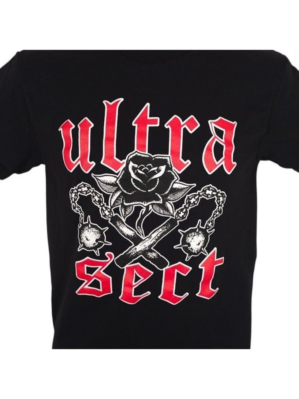Ultra Sect T Shirt Mens Size Small Black Punk Rock Oi Band Tee